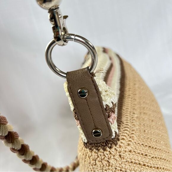 The SAK Hobo Neutral Tan Crochet Braided Strap Boho Women's Bag Purse - Picture 12 of 15